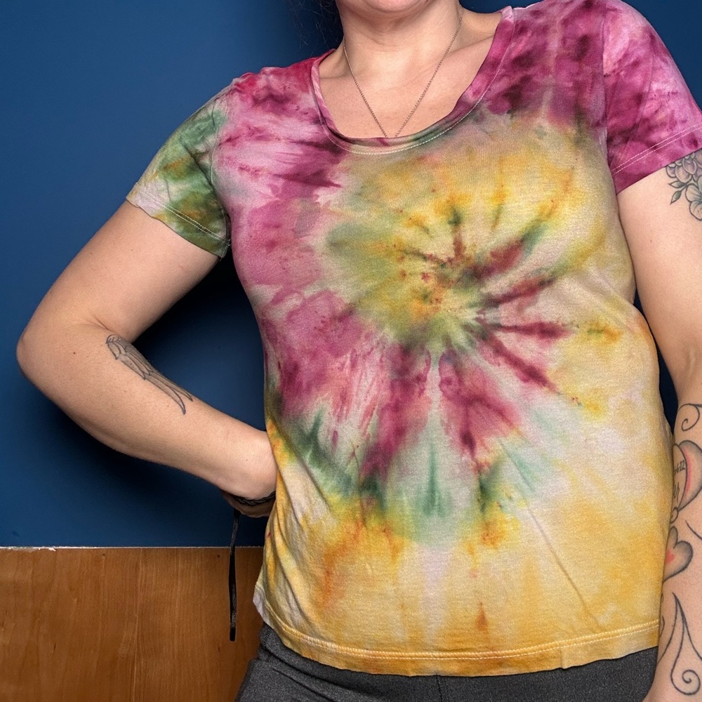Tie-Dye Short Sleeve Top